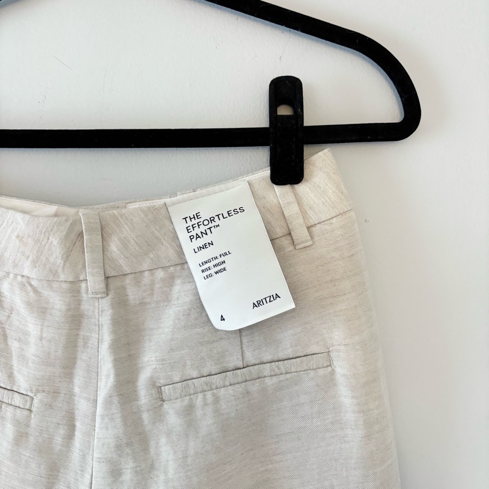 Aritzia The Effortless Pants - CruiseLinen in Natural Ecru - Picture 7 of 8